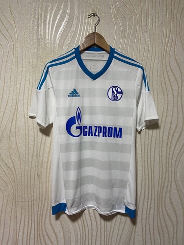 Schalke 04 アディダス 半袖シャツ SCHALKE 04 2007/2008 AWAY FOOTBALL SHIRT JERSEY ADIDAS SIZE
