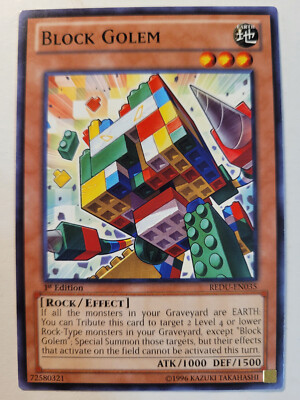 Yu-Gi-Oh! Block Golem | REDU-EN035 | (Common) 1st ed NM Yugioh