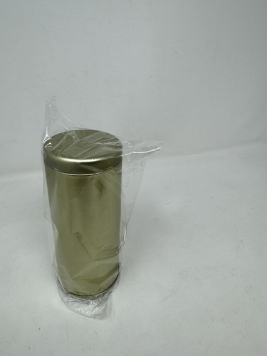 12 oz. Aluminum Can Canister With Lid 6” Tall Storage Flower Arranging Gold New