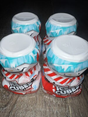 Ice Breakers ~ Candy Cane Gum 4-Pack Sugar Free Ice Cubes 128-Pieces Total