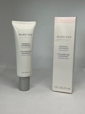 NIB Mary Kay Medium Coverage Foundation *Choose Shade* Normal/Oily - Gray Cap