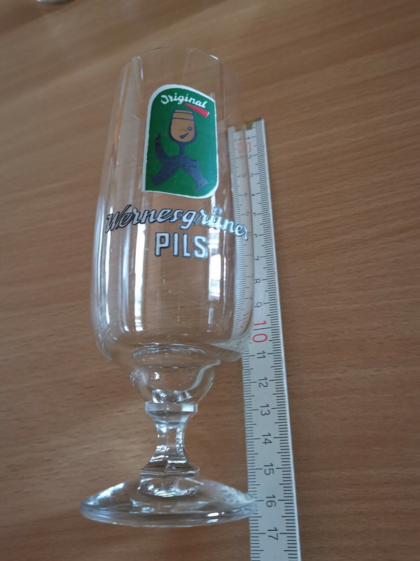  Glas Bierglas Tulpe Original WernesgrÃ¼Ner Brauerei Ddr Veb Flohmarkt 