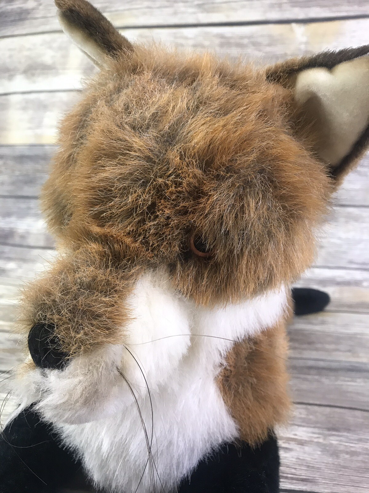 Merrythought Fox Plush Lying Down Merry Thought Made In England Rare Over 2 Feet