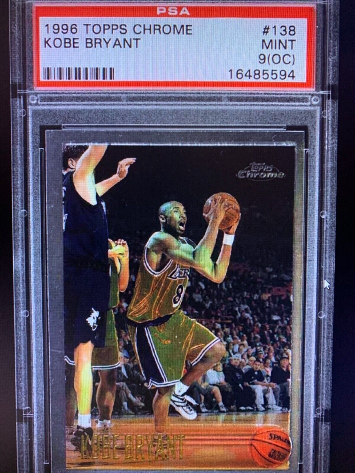 1996 Topps Chrome Kobe Bryant ROOKIE RC #138 PSA 9 MINT 1996 Topps Chrome Kobe Bryant ROOKIE RC #138 PSA 9 MINT