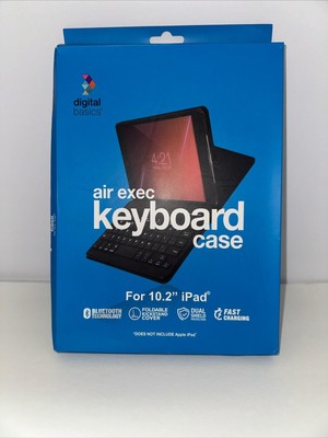 Digital Basics Air Exec Bluetooth Keyboard & Case(Silver) for 10.2 iPad
