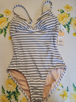Kona Sol Swimsuit 0-2 Women's NEW Navy And White
