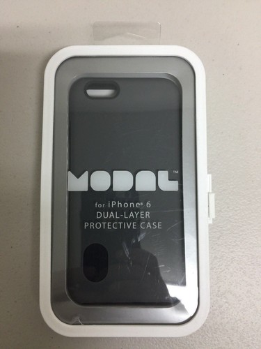 Modal - iphone 6 dual-layer Hard Shell Case - Gray/Black