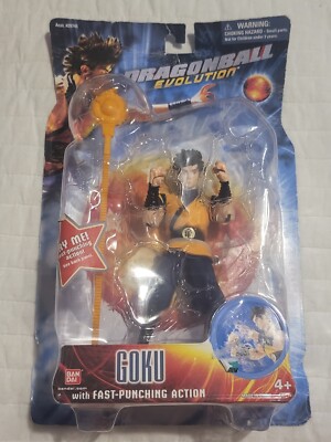 Dragonball Evolution Goku figurine with Fast-Punching Action 2009 Factory Sealed