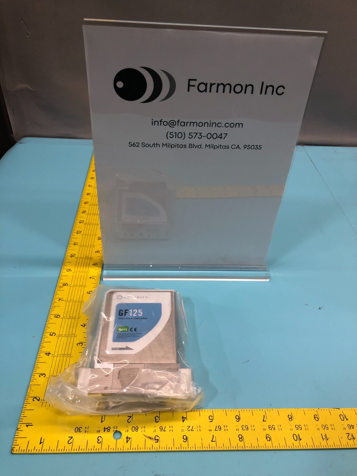 CELERITY GF125C MFC MASS FLOW CONTROLLER, C4F8, 500 SCCM, SH43, 280 SCCM, 161268