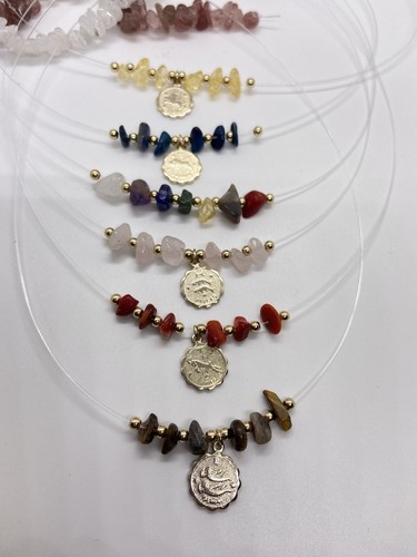 Dije De Signo Zodiacal  Oro Laminado Y Piedras