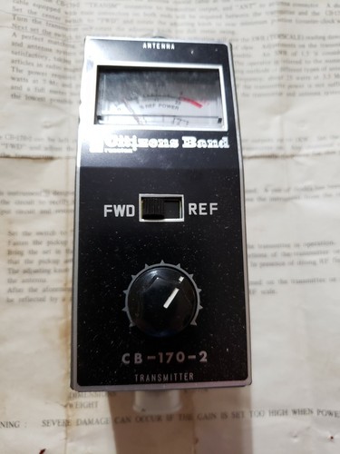 Vtg.Recon.SWR Field & Strength Meter/Indicator Mod. cb-170-2 CB/HAM Radio
