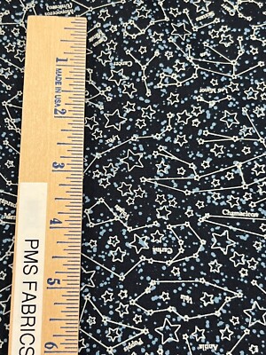 MODA Starry Sky 100% cotton fabric by the yard Novelty Celestial Midnight 24162
