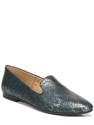 

NATURALIZER Женское платье Kingfisher Snake Blue Lorna из кожи на плоской подошве 5,5 м, Синий, G5128LB