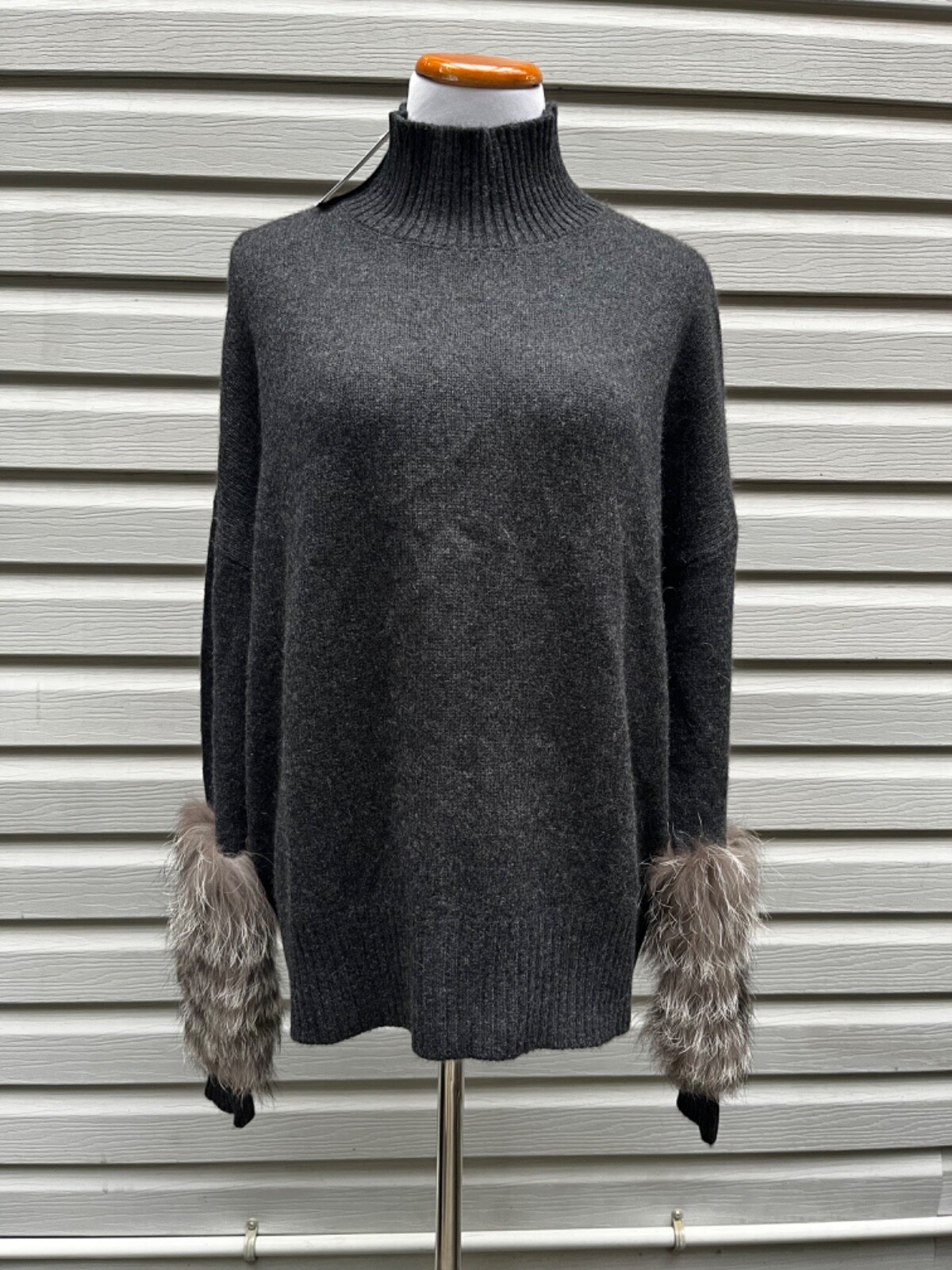 LIDNM FOX CASHMERE KNIT LIDNM】FOX CASHMERE KNIT DEEP MOCHA L
