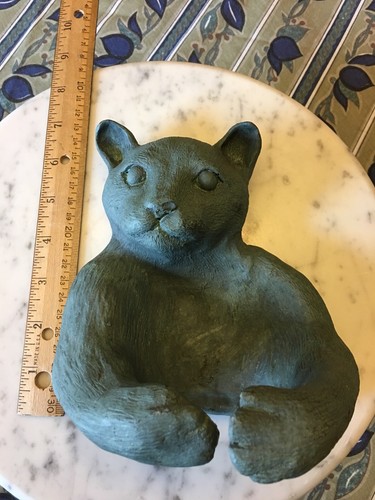 Garden Cat Planter Holder Outdoors Indoors Cutie