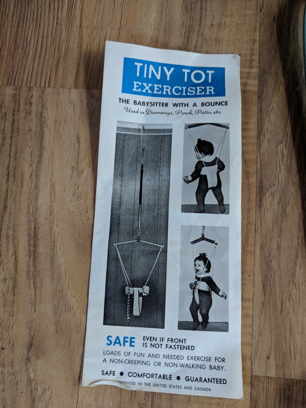 Vintage Tiny Tot Exerciser The Babysitter With A Bounce Village Manufacturing