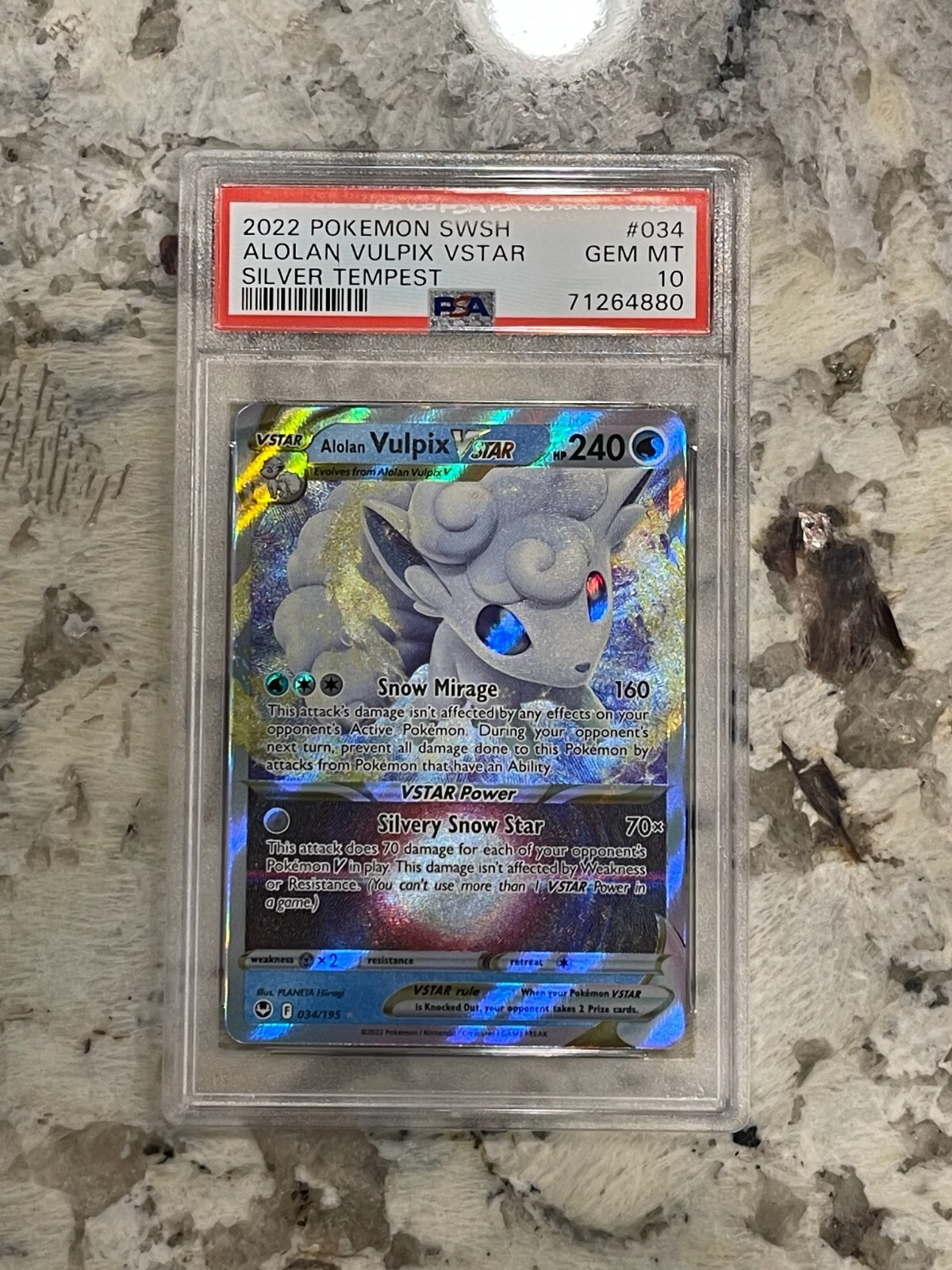 Pokemon Silver Tempest Alolan Vulpix VSTAR PSA 10 | eBay