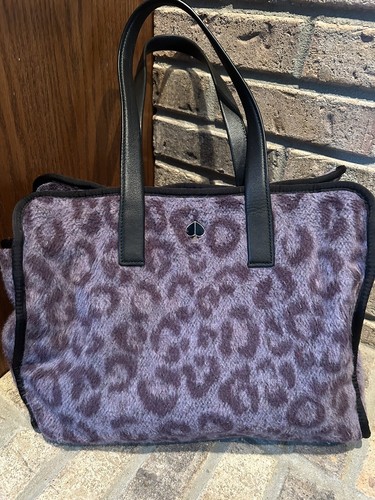 KATE SPADE NEW YORK Morley Leopard Large Tote, Purple | eBay