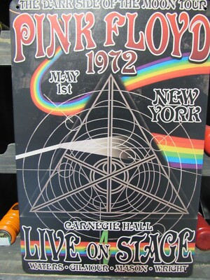 PINK FLOYD Dark Side of the Moon BLECHSCHILD 30x20 cm für BAR Keller Fan usw NEU