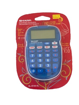 Sharp  EL-S10B-BL Electronic Calculator Red - NEW in Package