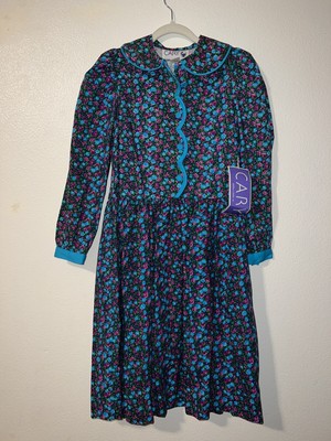 Vintage Cary San Francisco Floral Dress Girls 10