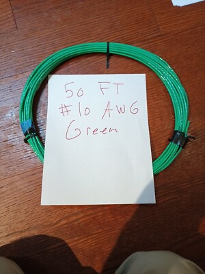 50ft #10 Awg Wire Green Thhn Copper Stranded Single Conductor Southwire