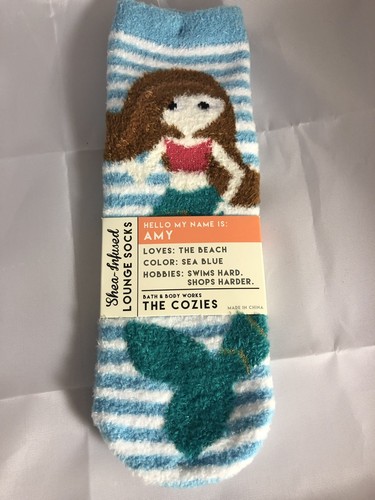 Bath & Body Works Mermaid & Unicorn Shea Infused Lounge Socks *NEW* Free Ship