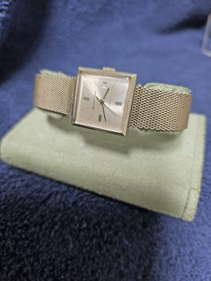 Vintage Germinal Voltaire All Original Swiss Dress Watch ETA 2363 Movement RUNS!