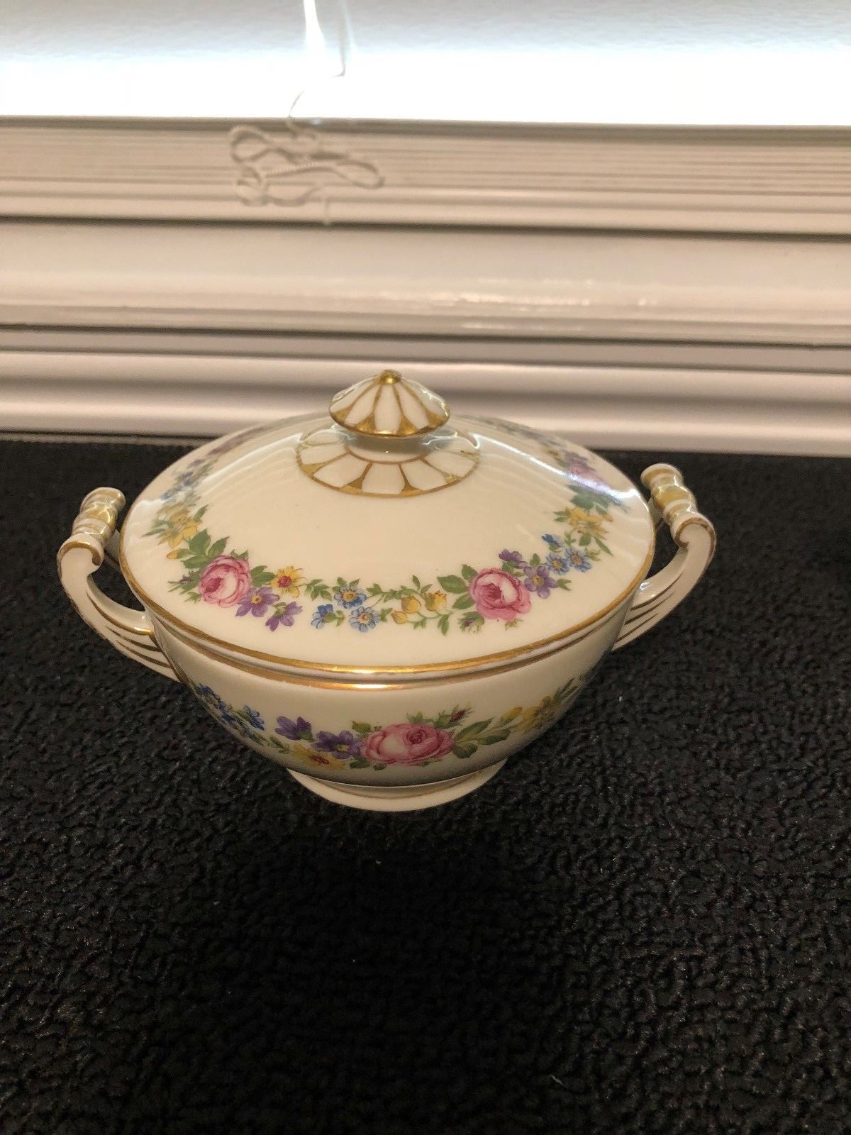 Czechoslovakia China Design # 23458 Sugar Bowl & Creamer pre-owned