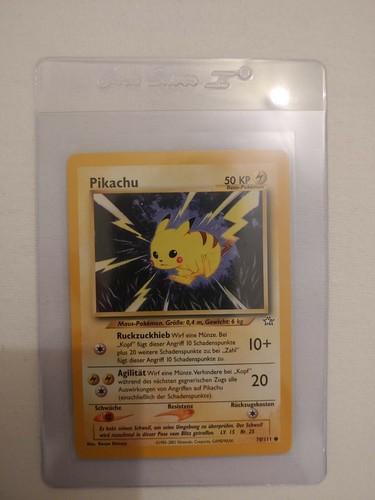 Pokemon Karte Pikachu Neo Genesis PSA (Glurak, Lugia) 