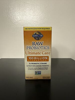 Garden of Life RAW Probiotics Ultimate Care Shelf Stable 30 Capsules