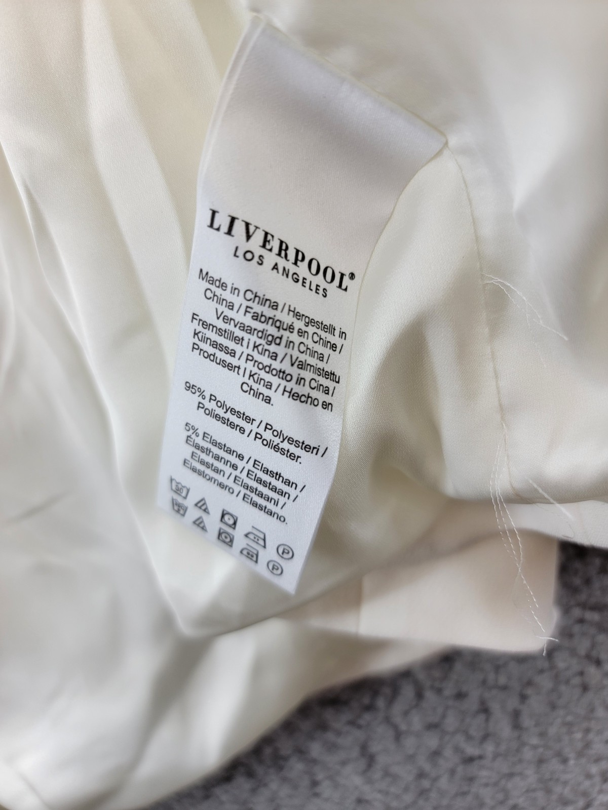 Liverpool Los Angeles Button Front Oversized Front Blazer Womens Small Porcelain - Picture 13 of 20