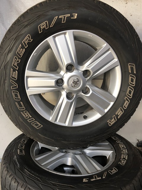 Genuine Toyota Landcruiser wheels with Cooper tyres ...