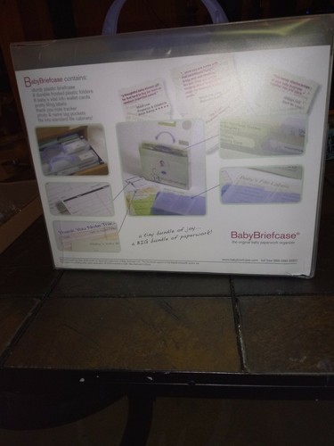 Baby Briefcase Paperwork Organizer Shower/Newborn Gift NEW