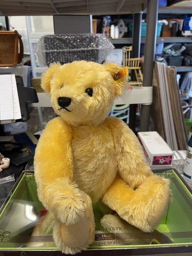 【希少】Steiff シュタイフ 1909 Teddy Bear 0165/38 Vintage Steiff yellow mohair 1909 Replica TeddyBear 0165/38