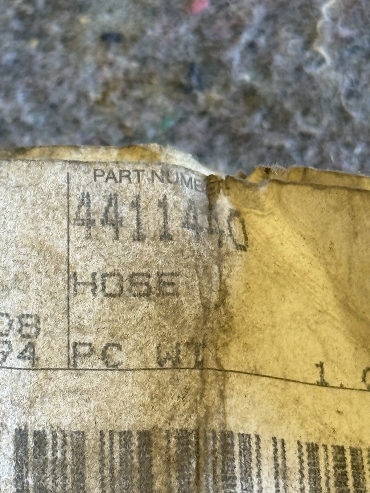 New NOS OEM Genuine Hitachi Bucket Lube Hose 4411440