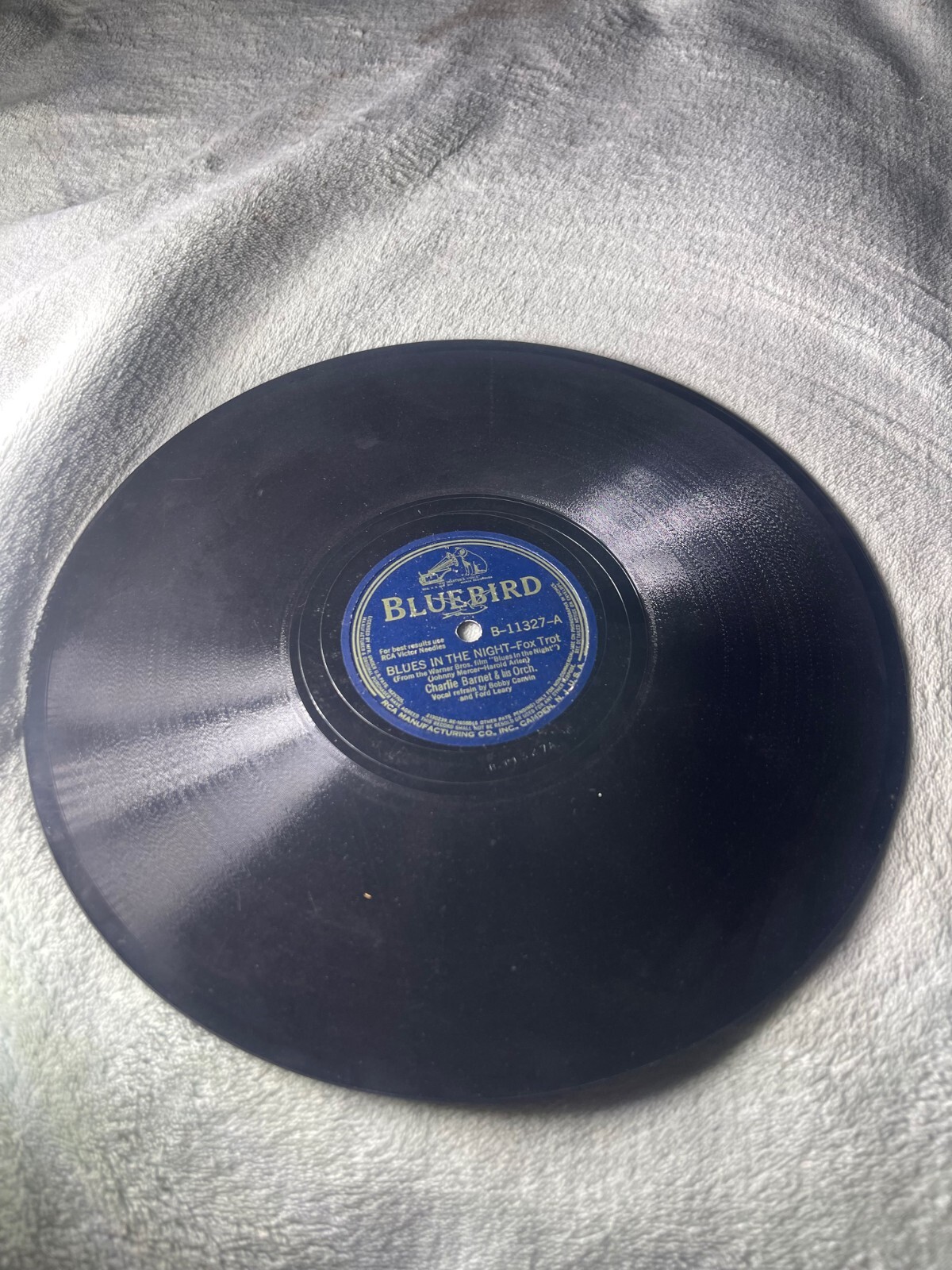 洋楽 Sean P. BLUEBIRD Record 78 rpm 11327 BLUES IN THE NIGHT / ISLE OF