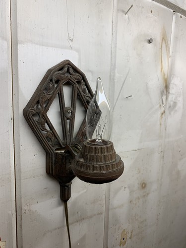 1920s ART DECO AZTEC Wall SCONCE Lamp Light Skyscraper Fixture Pinup MARKEL