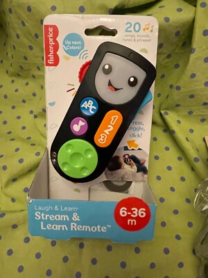 Fisher-Price Laugh & Learn Stream & Learn Remote 6-36m ,Songs,Sounds,Tunes,New