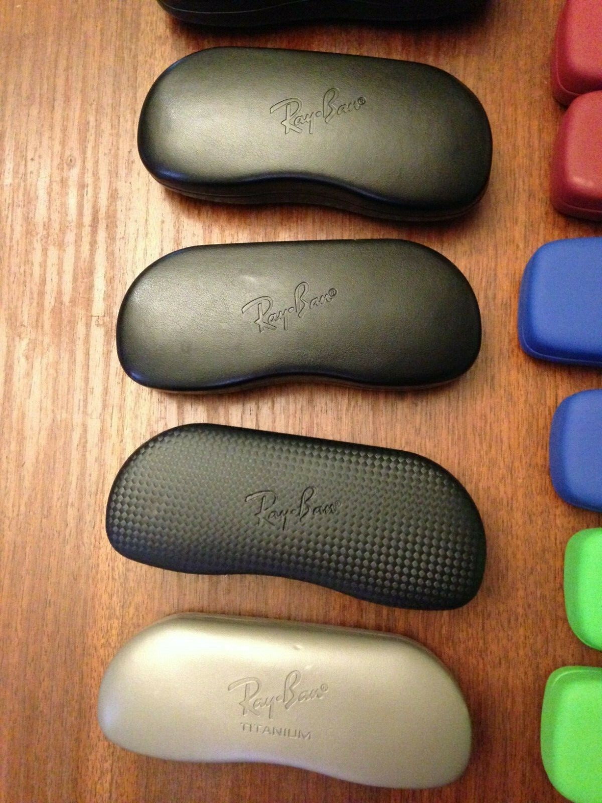 RAY BAN SUNGLASS/EYEGLASS CASES - LOT OF 20 - ASSORTED - SOFT & HARD AUTHENTIC
