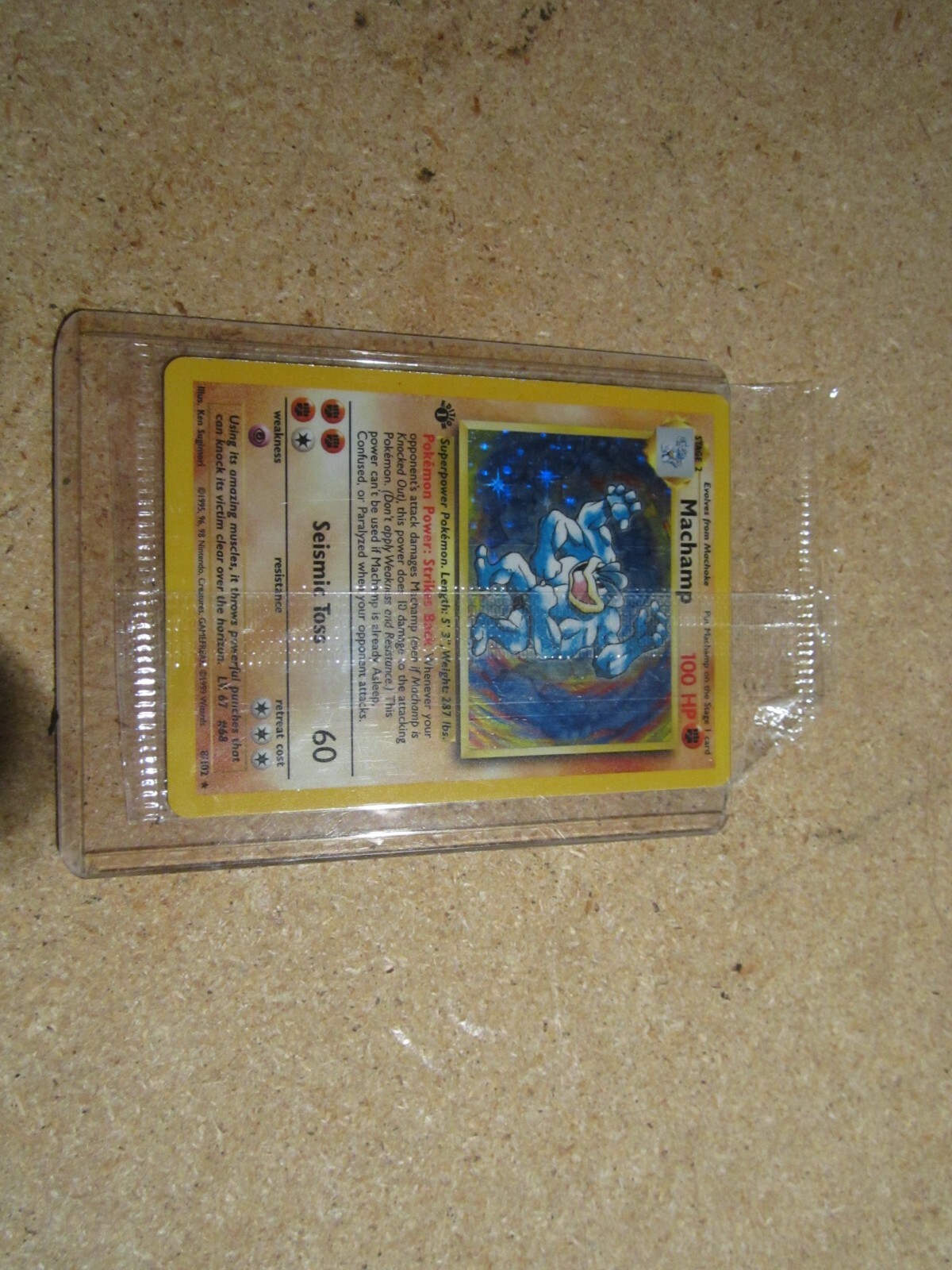 Pokemon Base 1st Edition Machamp Holo 1999 8/102 New Sealed