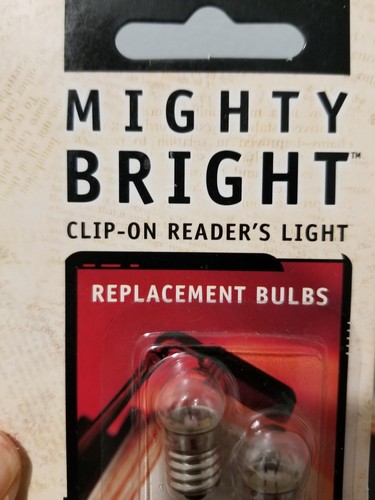 NIP Mighty Bright Replacement Bulbs Unopened Clip-On Reader's Light Book See
