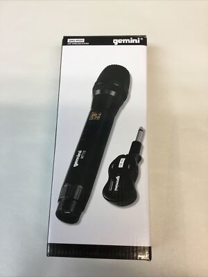 Gemini UHF Plug & Sing Karaoke DJ Wireless Microphone System MT10 (GMU-M100) NEW