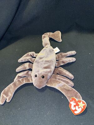 Retired 1997 Ty Beanie Baby ''Stinger'' The Scorpion Beanie Babies Collection