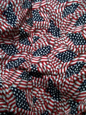 American Flags Stars & Stripes Rectangular Linen Tablecloth 84