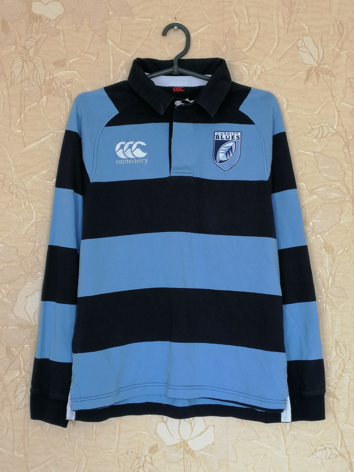 Cardiff Blues home rugby shirt jersey Canterbury #10 size S