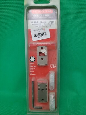 Redfield Solid Steel SR 70 A Nickel 47351 Winchester Browning Scope Bases