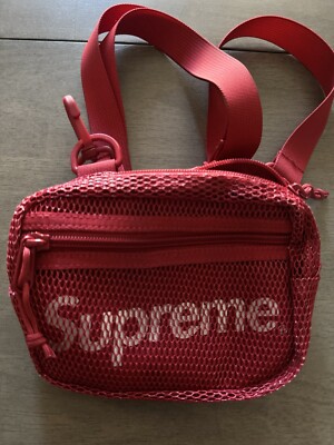 Supreme Cordura Mesh Small Red Bag Shoulder Strap SS20 Authentic