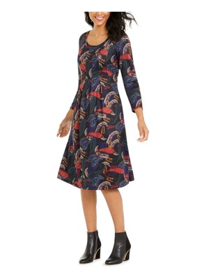 

NY COLLECTION Женское черное платье с длинными рукавами Petites, Черный