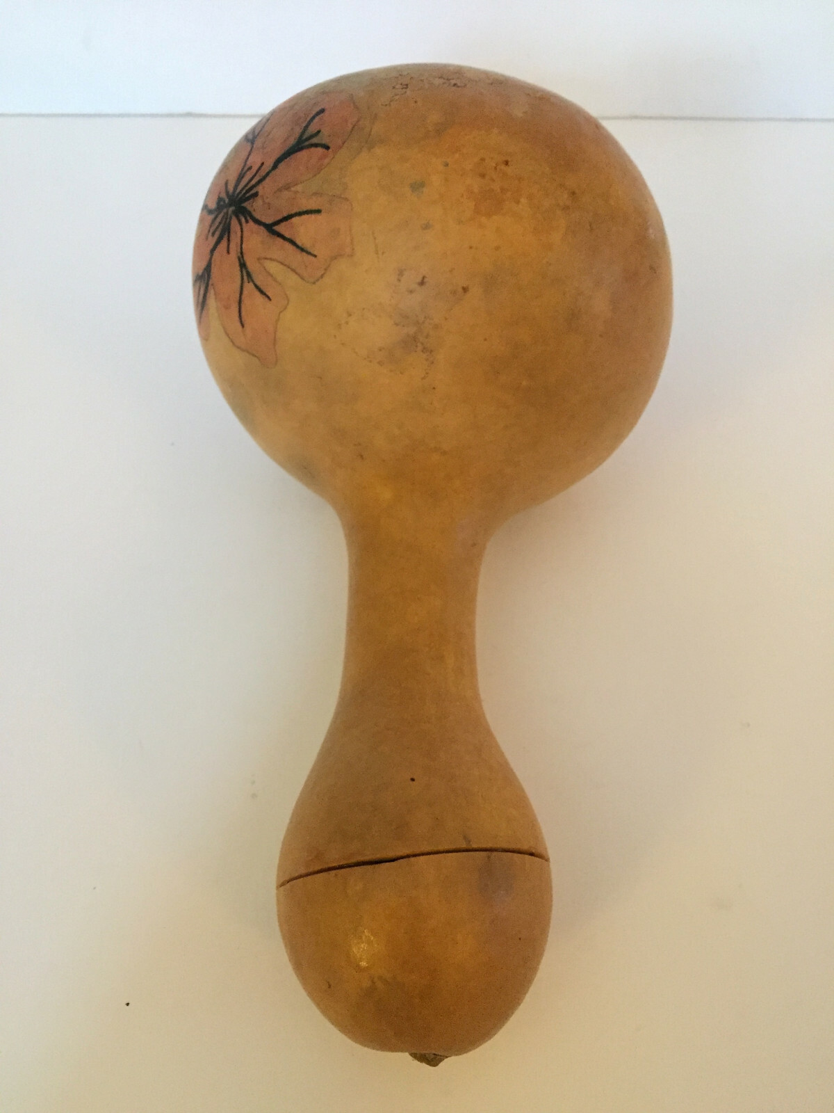Vintage Dried African Gourd Shekere  Primitive Percussion Instrument 18